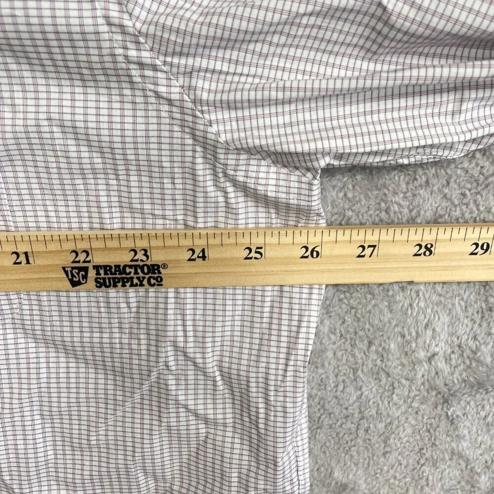 NEW Calvin Klein Men's XL Tech Active Stretch Dress Shirt Checkered Pattern - Picture 7 of 11
